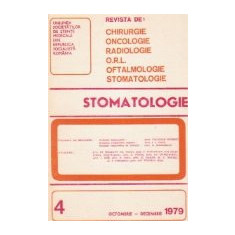 Stomatologia - Revista a societatii de stomatologie, Octombrie-Decembrie 1979