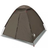 Cumpara ieftin Cort de camping cupola pentru 2 persoane, maro, impermeabil