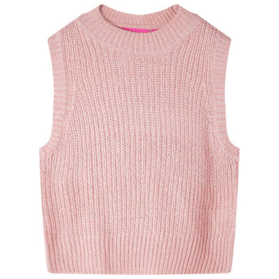 Vestă pulover pentru copii tricotată, roz deschis, 92 14509 foto