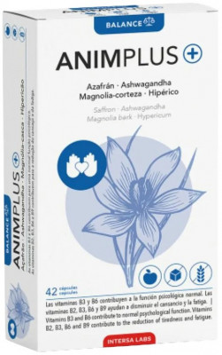 Supliment alimentar Animplus cu ashwagandha si vitamina B, fara zahar 42cps, 22,05g Intersa Labs foto