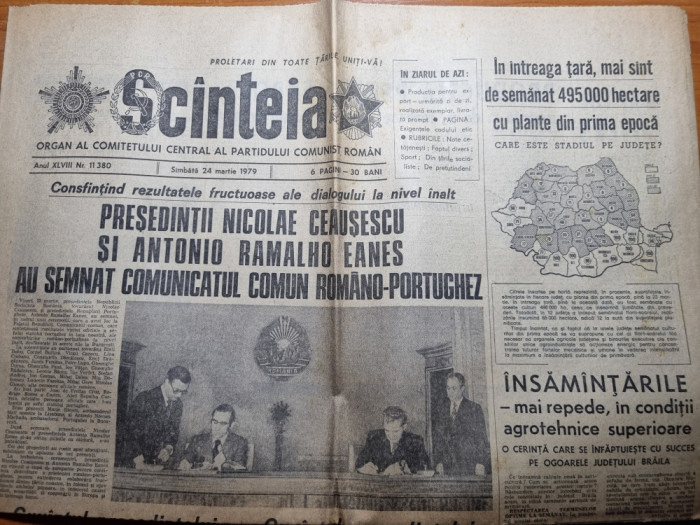 scanteia 24 martie 1979-articol jud. gorj,buftea