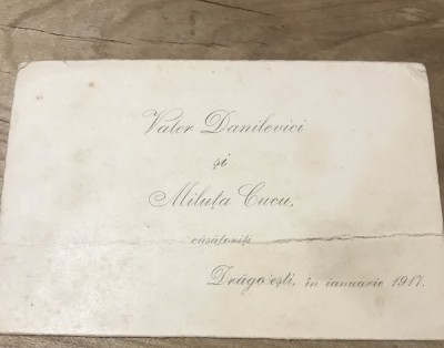 (2) Act Carte de vizita 1917 foto