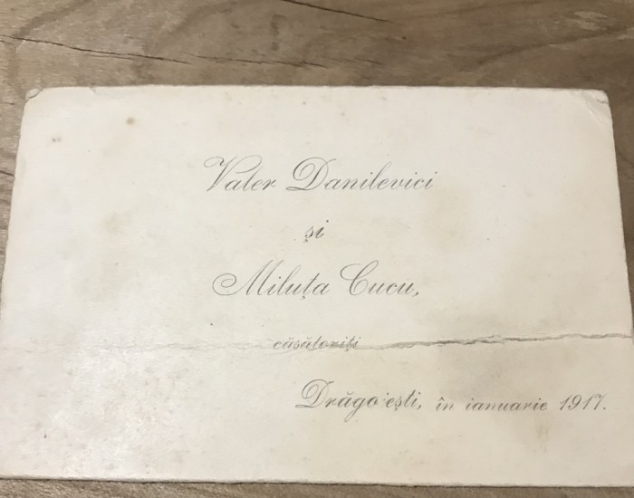 (2) Act Carte de vizita 1917