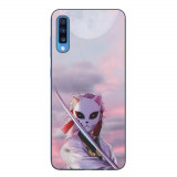 Husa compatibila cu Samsung Galaxy A70 Silicon Gel Tpu Model Demon Slayer Sabito