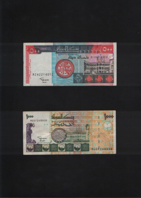 Set Sudan 500 + 1000 dinars dinari foto