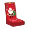Husa pentru scaun, flippy, tematica craciun, model 4 mos craciun cu sacul, rosu