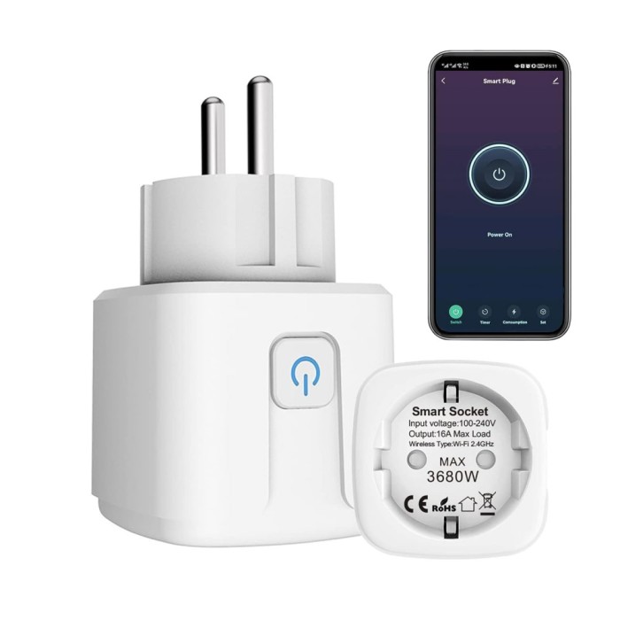 Priză inteligentă Wi-Fi, priză inteligentă programabilă cu temporizator