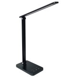 Lampa LED birou OSRAM PANAN Disk Fold, 6.5W, 255 lm, lumina alba(3000K - 6500K), dimabila, Touch control, temporizator 30 60minute, slot USB 5V 1A, Ne