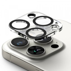 Folie de protectie Camera Spate Ringke pentru Apple iPhone 16 Pro Max / 16 Pro, Sticla Securizata, Set 2 bucati, Transparenta