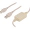 Cablu USB A-A 1,8m Alb USB 2.0