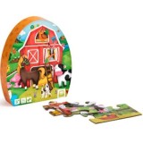Puzzle educativ, 24 piese, Ferma, EurekaKids