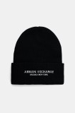 Armani Exchange căciulă culoarea negru, XM001637 AF16950