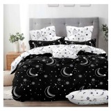 Lenjerie pat dublu,bumbac finet,6 piese,cearceaf cu elastic 180x200cm, cearceaf pilota 200x230cm, 2 fete de perna 50x70, 2 fete de perna 70x70-A1137