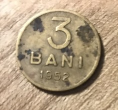 MNDRO Romania moneda 3 bani 1952