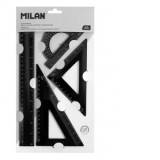 Set geometrie Shadow MILAN, negru