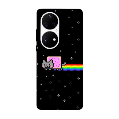 Husa compatibila cu Huawei Mate 40 Pro model Nyan Cat, Silicon, TPU, Viceversa foto