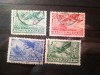 Serie mica Ungaria 1936 Aviatie , 4 valori stampilate, Stampilat