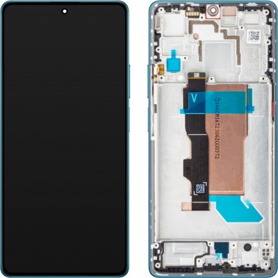 Display cu Touchscreen Xiaomi Poco F5, cu Rama, Albastru, Service Pack 560003M16T00 foto