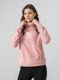 Polar regular cu glugă pentru femei - roz, 4F Sportswear