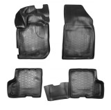 Set de 4 covorase cauciuc 3D stil tavita premium pentru Dacia Duster 2, II din 2018 fara compartiment suplimentar, Recambo