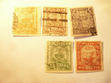 Serie mica Rusia 1921 - Pt. Razboi , 4 val dnedantelat , stampilat (din5v)