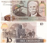 BRAZILIA 10 cruzados ND (1986-1987) UNC!!!
