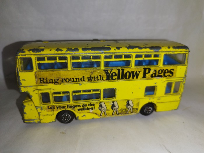 bnk jc Dinky 295 Atlantean Bus (Yellow Pages)