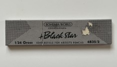 Set de sase mine originale pentru creion, de COLECTIE, producator BLACK STAR Bohemia Works Czechoslovakia (4)