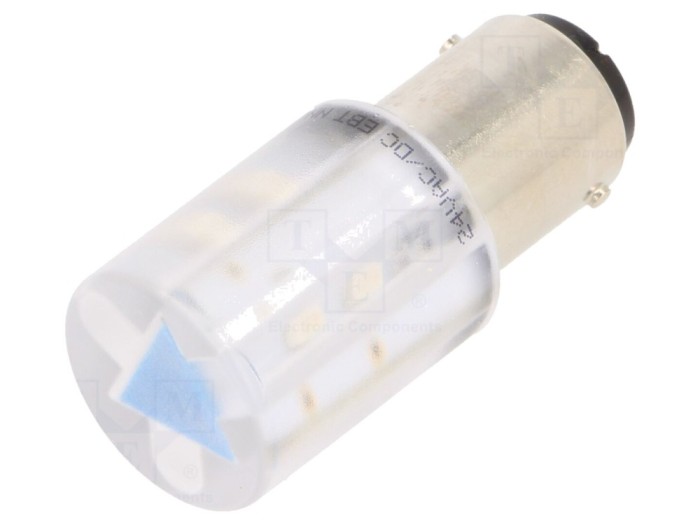 Lampă de control LED albastru 24V