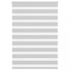 Jaluzea tip zebra gri deschis lățime țesătură 95,9 cm poliester