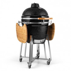 Klarstein Klarstein Regele Kamado gratar ceramic 21 &amp;amp;quot;Fumator Slow Cooking o?el inoxidabil foto