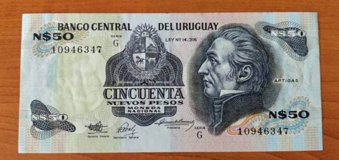 Uruguay - 50 Nuevos Pesos ND (1988)