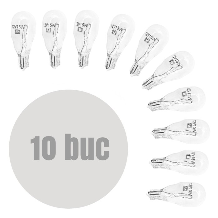 CARGUARD - Bec auto T13 12V 15W - set de 10