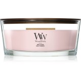 Woodwick Rose Blush lum&acirc;nare parfumată cu fitil din lemn 453.6 g