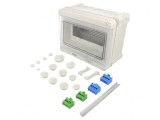Carcasă pentru aparatură modulară IP66, polistiren, 9 module
