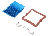 Radiator extrudat cu aripioare BGA albastru 37.5mm x 7.5mm
