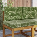 vidaXL Perna pentru canapea de exterior 2 pcs Design cu frunze 900741