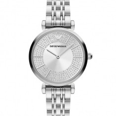 Emporio Armani ceas femei, culoarea argintiu