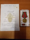 AMS - &Icirc;N CINSTEA &Icirc;NCHEIERII COLECTIVIZĂRII AGRICULTURII RPR ANUL 1962, BARETĂ, CUTIE, BREVET,
