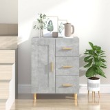 vidaXL Servantă, gri beton, 69,5x34x90 cm, lemn compozit