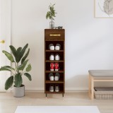 vidaXL Pantofar, stejar maro, 30x35x105 cm, lemn compozit