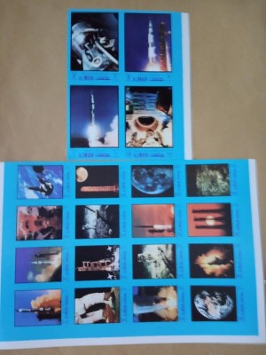 AJMAN, SPACE - SERIE COMPLETĂ MNH IMPERF. foto