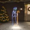 VidaXL Figurină cioban cu miel de Crăciun, 168 de LED-uri