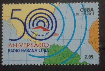 Cuba 2011 radio telecomunicații serie 1v neștampilată foto