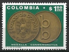 C5370 - Columbia 1971 - Numismatica 1v.neuzat,perfecta stare