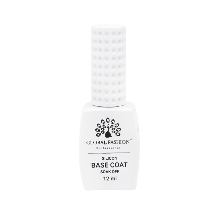 Base Coat Silicon Soack-off, baza pentru intarirea unghiilor, Global Fashion, transparenta, 12ml