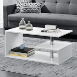 Masuta cafea Orbital alb [en.casa] HausGarden Leisure