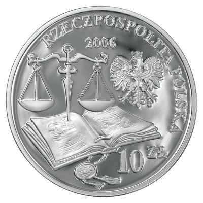 Polonia 10 zloti 2006 Polish Law Status Laski Ann. 14,14 g Argint .925 Proof foto