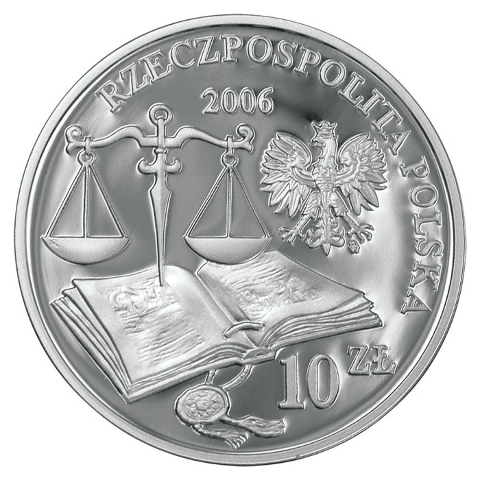 Polonia 10 zloti 2006 Polish Law Status Laski Ann. 14,14 g Argint .925 Proof