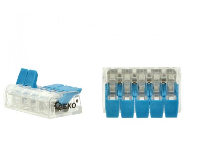 Set conectori electrici rapizi, 0.2 - 4 mm2, 60 elemente, Geko G03080 foto